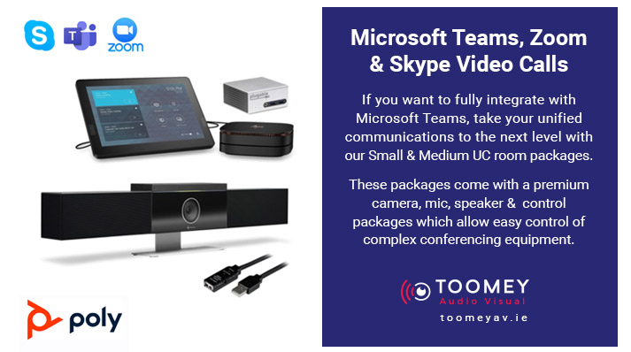 Microsoft Teams, Zoom, Skype Video Calls - Toomey AV Dublin