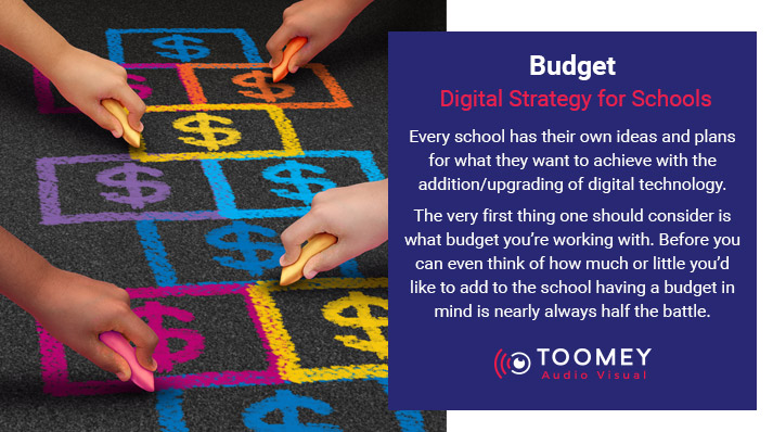 Budget for Digital Strategy for Schools - Toomey AV Ireland